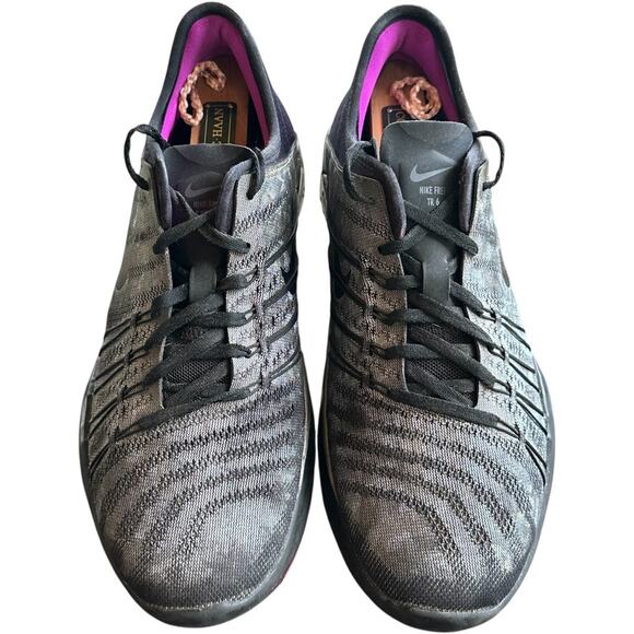 Nike Free TR 6 Sneaker Womens 8 Metallic Silver Training Shoes TR6 849805-002 - Picture 3 of 10